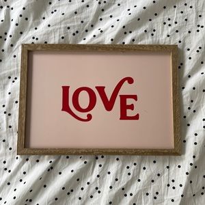 Target Bullseye Valentine’s Day “love” sign